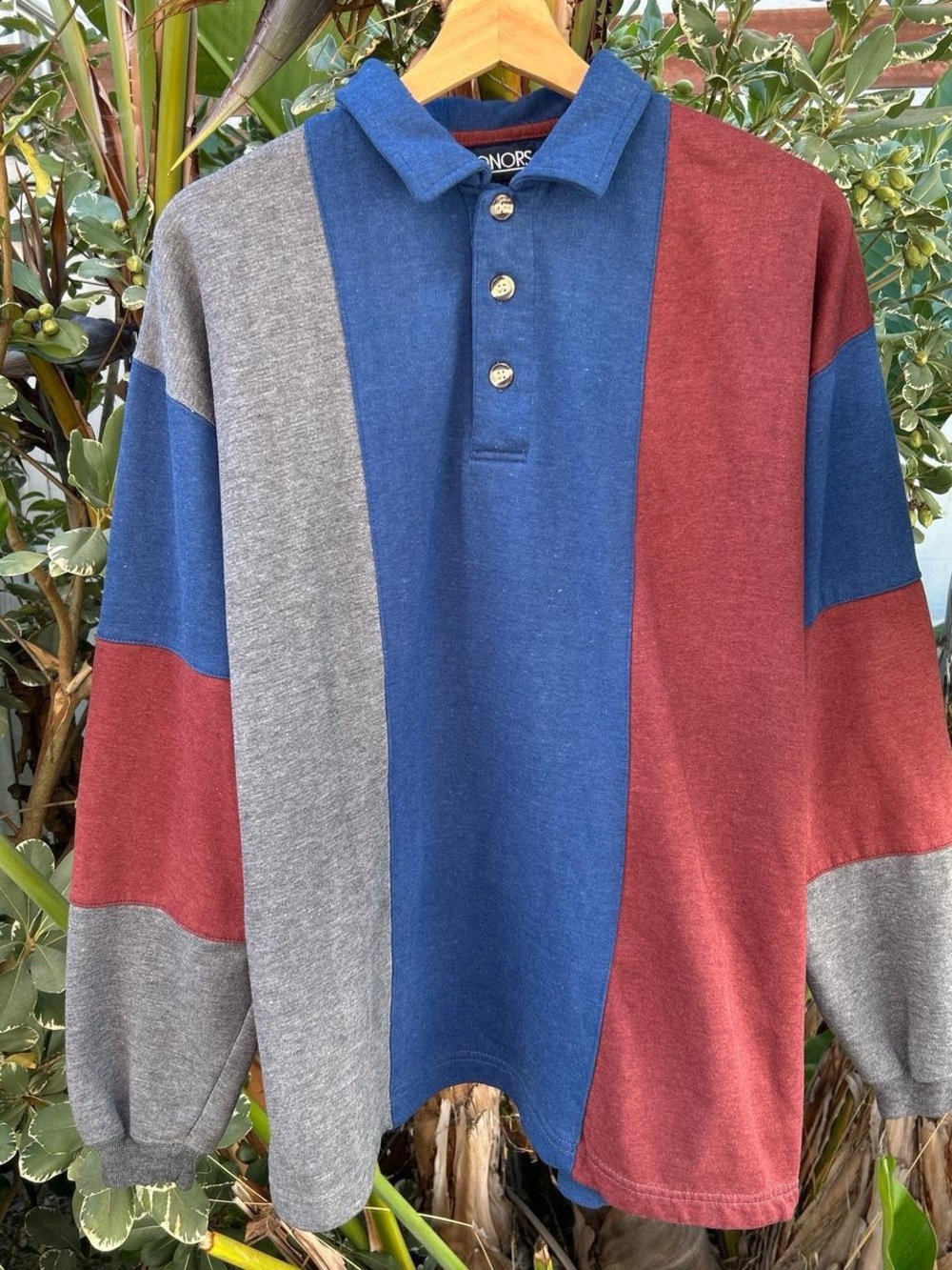 Vintage 1990s Honors Color Block Rugby Polo Shirt Mens XL 24x27